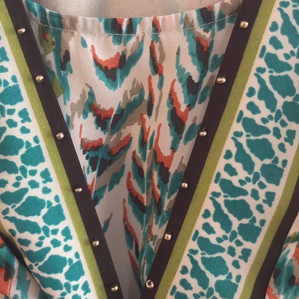 Colorful Patterned Dress - Picture 7 of 7